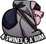4 SWINES & A BUM logo