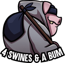 4 SWINES & A BUM logo